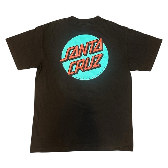Santa Cruz Skateboards Graphic Short Sleeve Crew Neck T-Shirt Black Medium - Picture 2 of 4